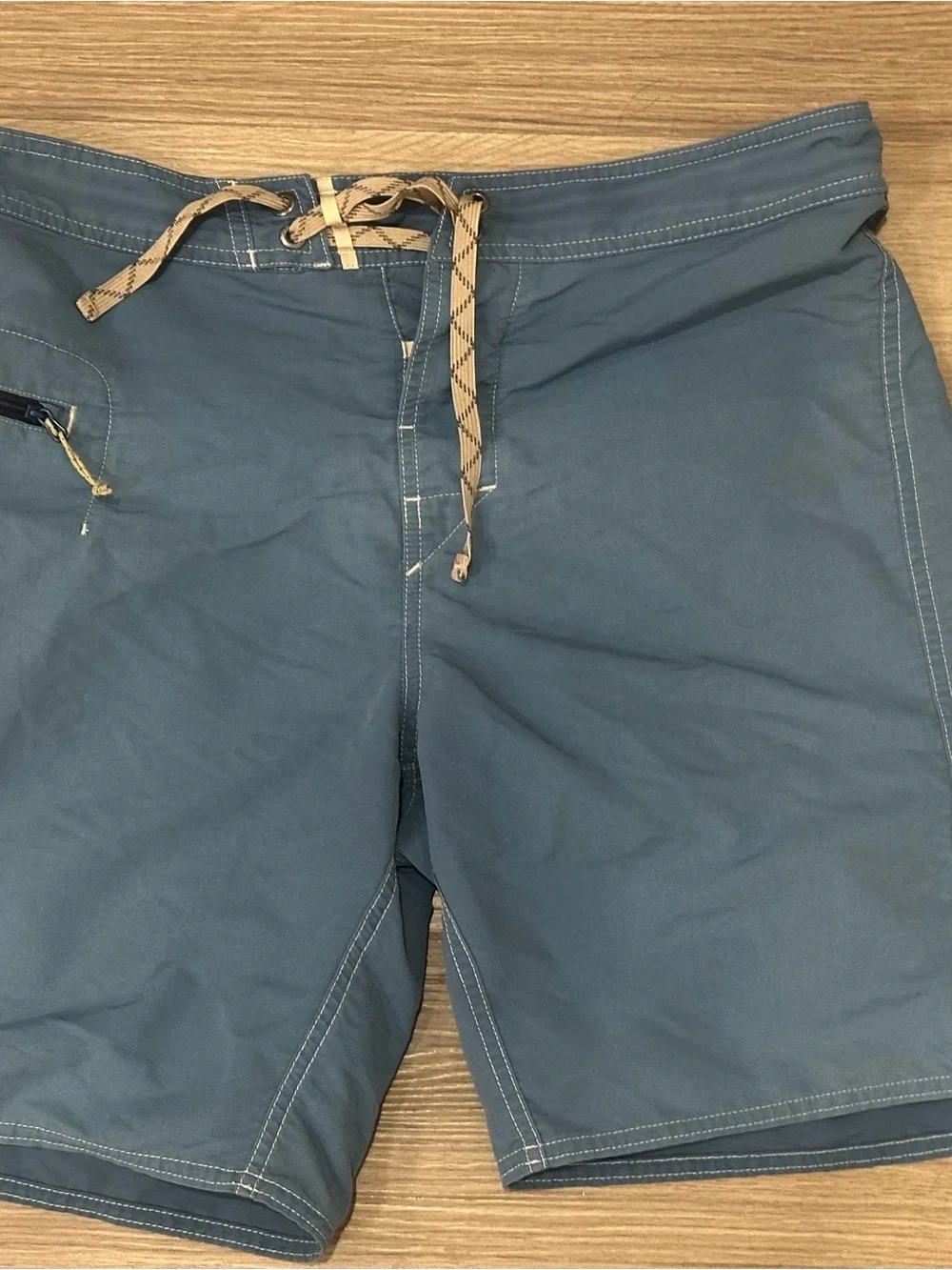 Patagonia Wavefarer Blue Stretch Boardshorts Men's 32 Waist Unlined Surf Trunks